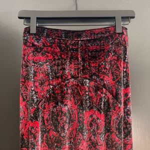 Rare Vintage Velvet High Waist Skirt